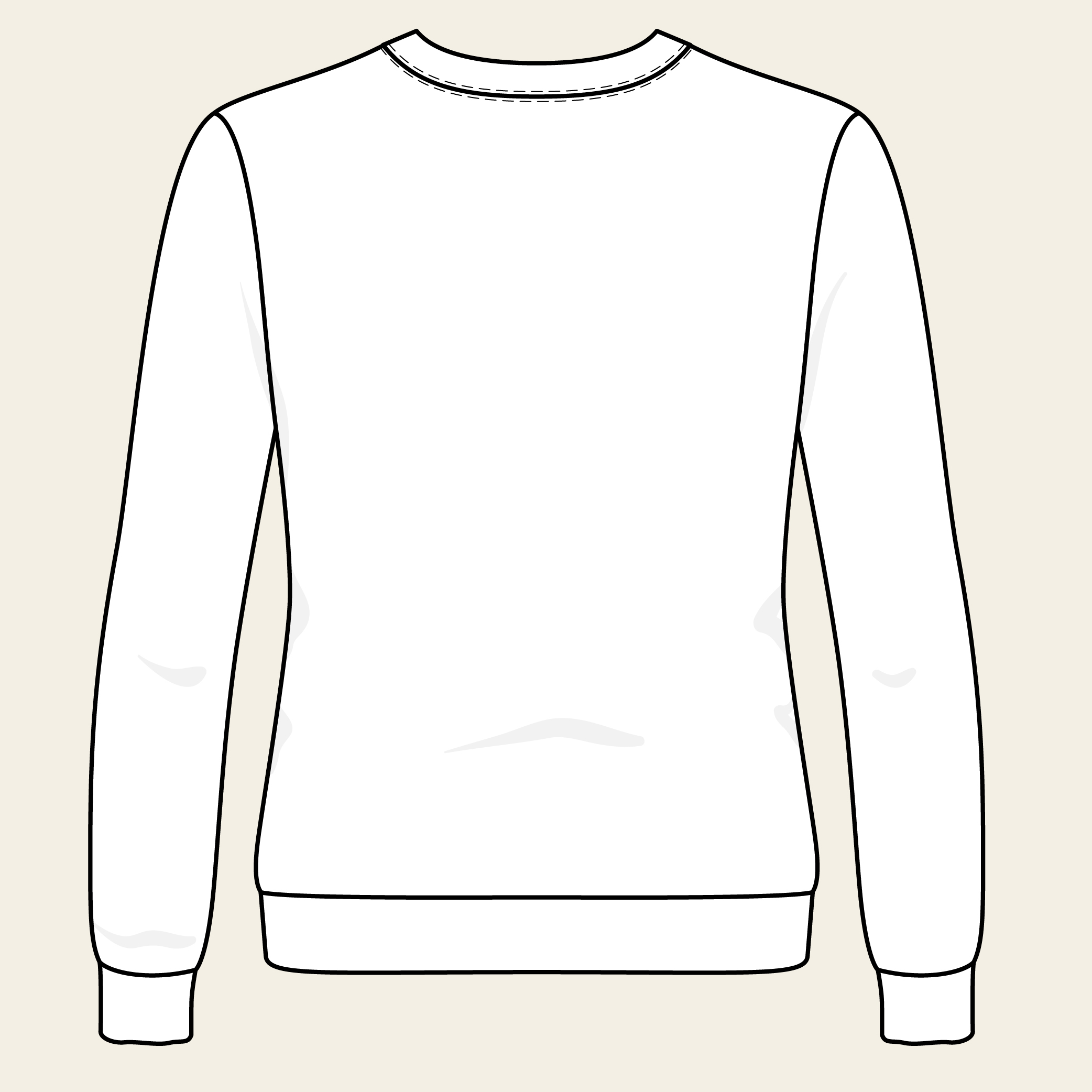 Sweatshirt Motif Baomier Blanc_Femme Dos-06 Sweatshirt Motif Baomier Blanc Femme Dos 06