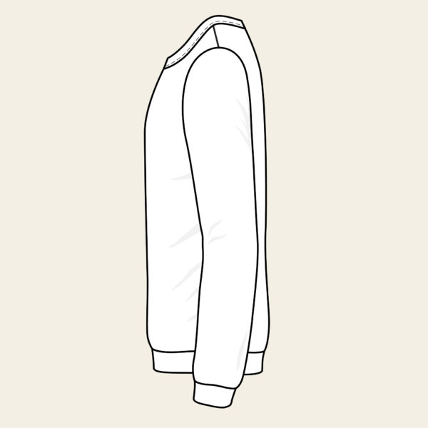 Sweatshirt Motif Baomier Blanc Homme Cote 07