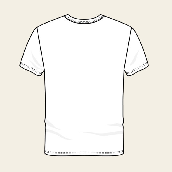 T shirt Motif Baomier Blanc Homme Dos 03
